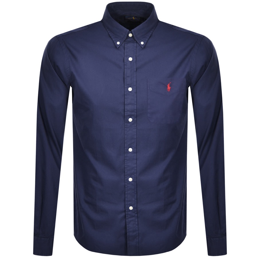 Alternative Image for ProductRalph Lauren Custom Long Sleeved Shirt Navy1